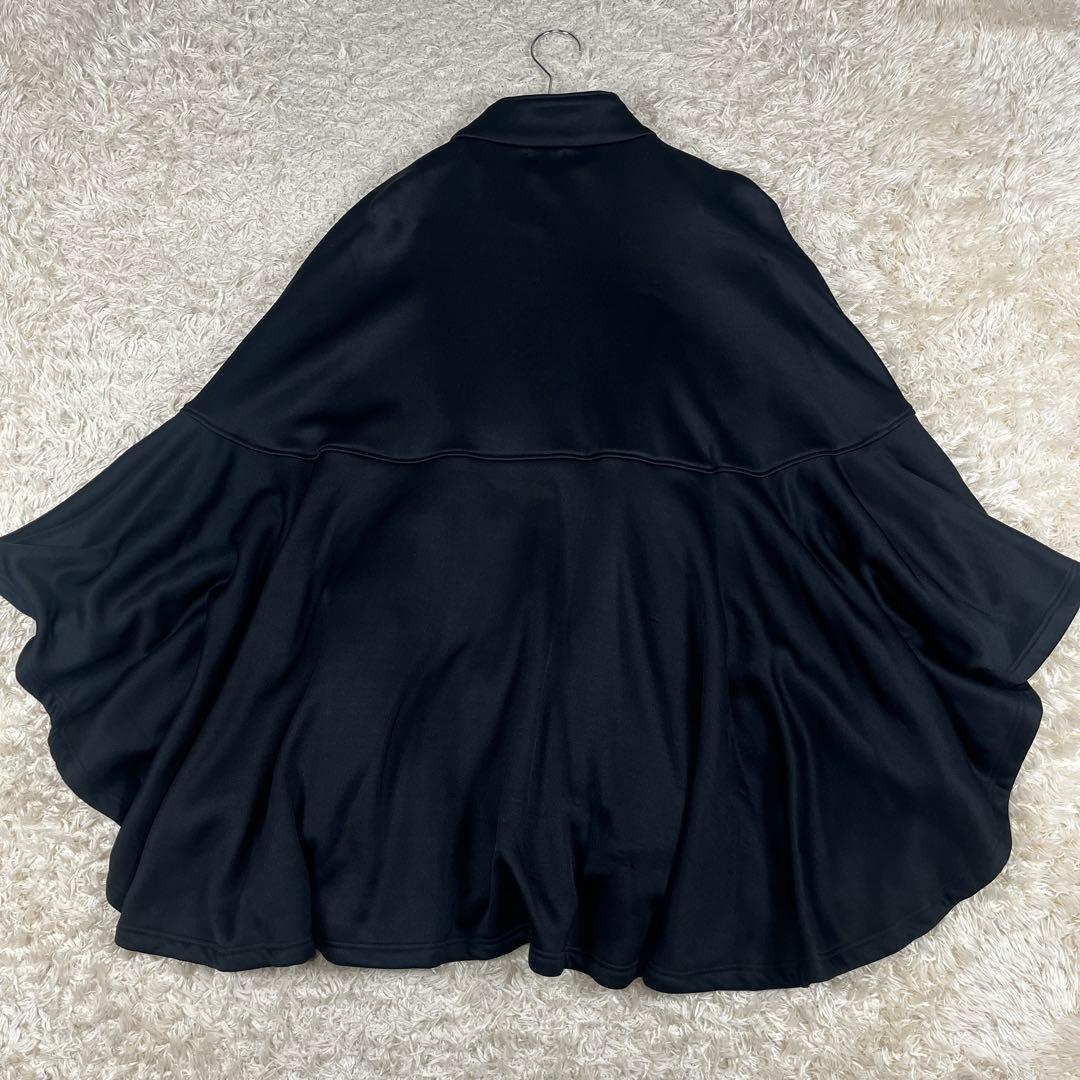 sov. ソブ AKKOコラボ 裏起毛 ポンチョ コート ブラック FREE