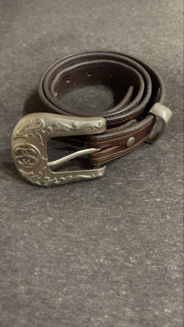 ド*員様 Stussy SS-Link Cowboy Belt \"Desert\"