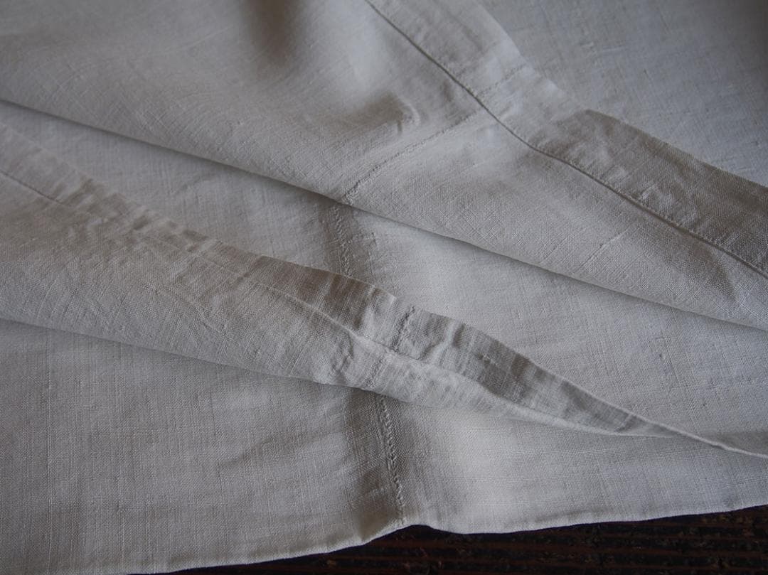 イニシャルM シャンブルリネン ベッドリネン ホワイトリネン/K247