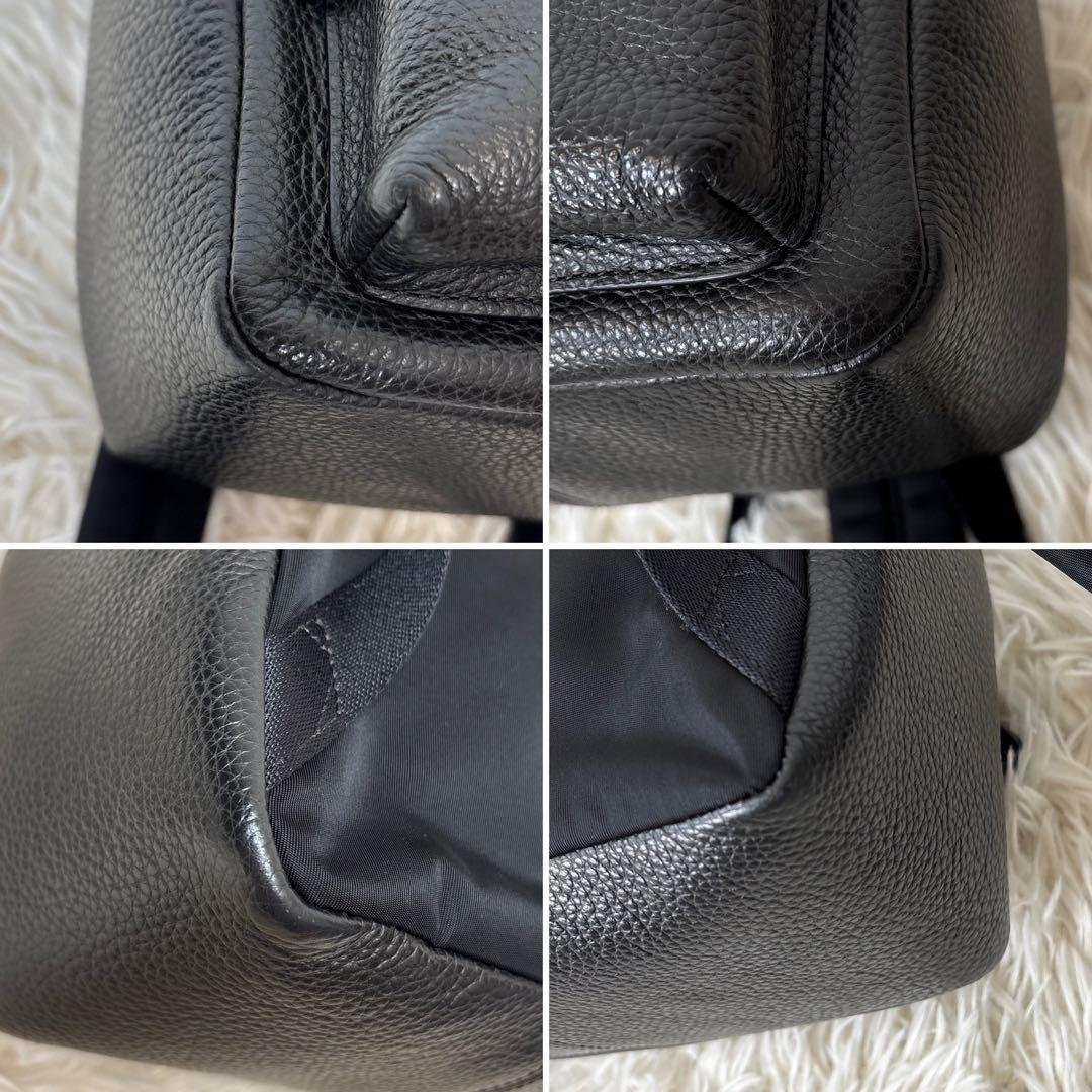 超美品☆【コーチ】チャーリー　38263 レザーリュック　チャーム　ギャランティ