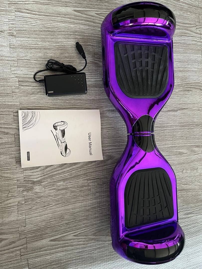 N*L様 ミニセグウェイ セグウェイ 電動スケボー 紫色 充電器