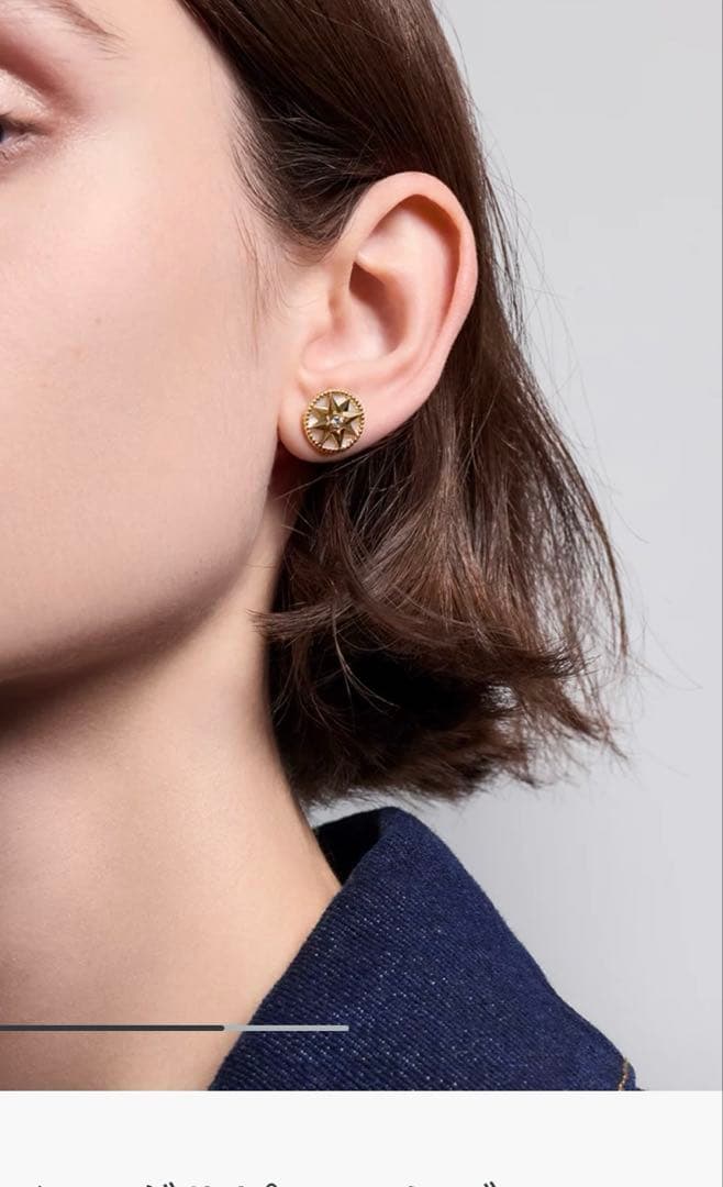 Dior Rose des Vents シングルピアス ミディアム
