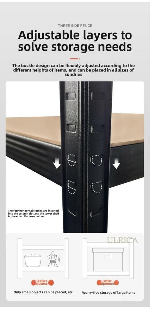 スチールラック 収納棚 倉庫用 大型ラック リビング 多段 オープンラック