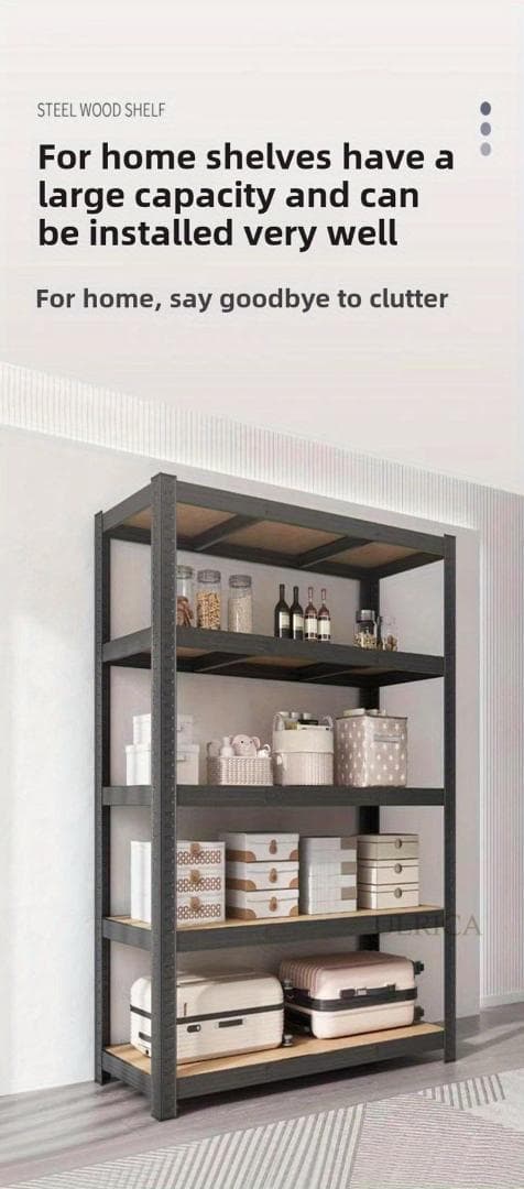 スチールラック 収納棚 倉庫用 大型ラック リビング 多段 オープンラック