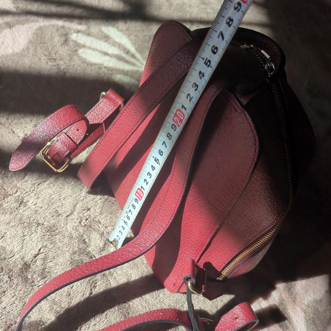 ヴィヴィアン♥バーガンディ レザー バックパック