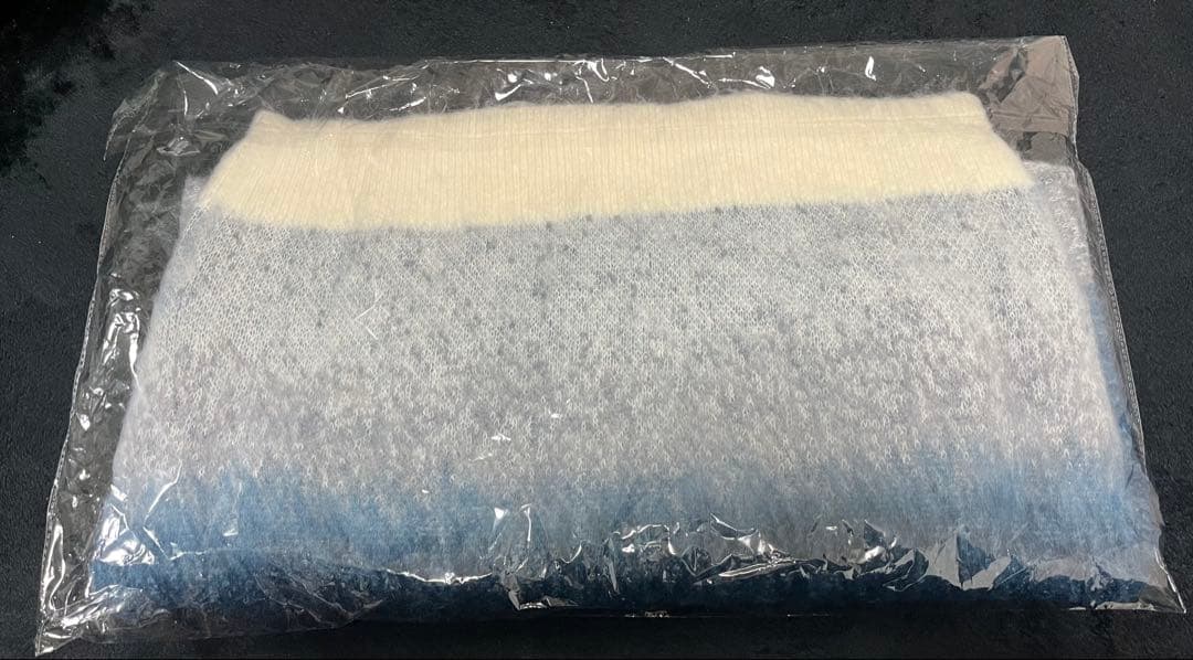 SINSS ウールブレンドグラデーションジップニット　S