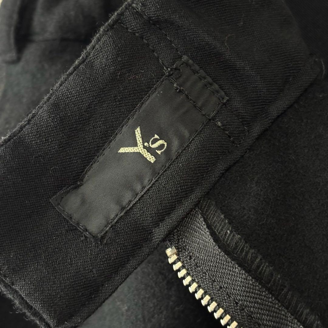 ワイズ Y's ウールナイロンフレアスカート 黒 ベルトデザイン　状態◎