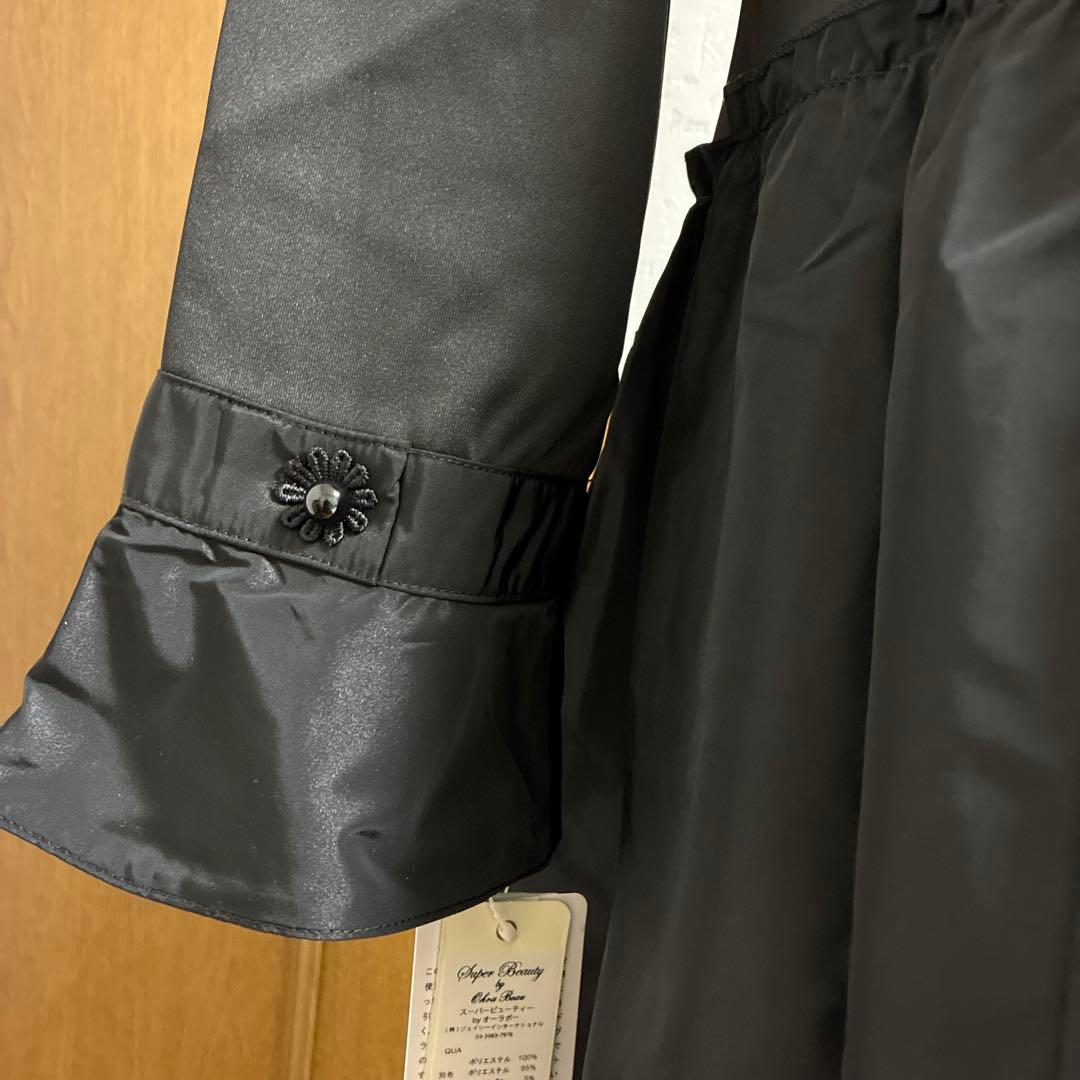 スーパービューティー☆44☆ 新品ダンボールニットとタフタ切り替えのコート