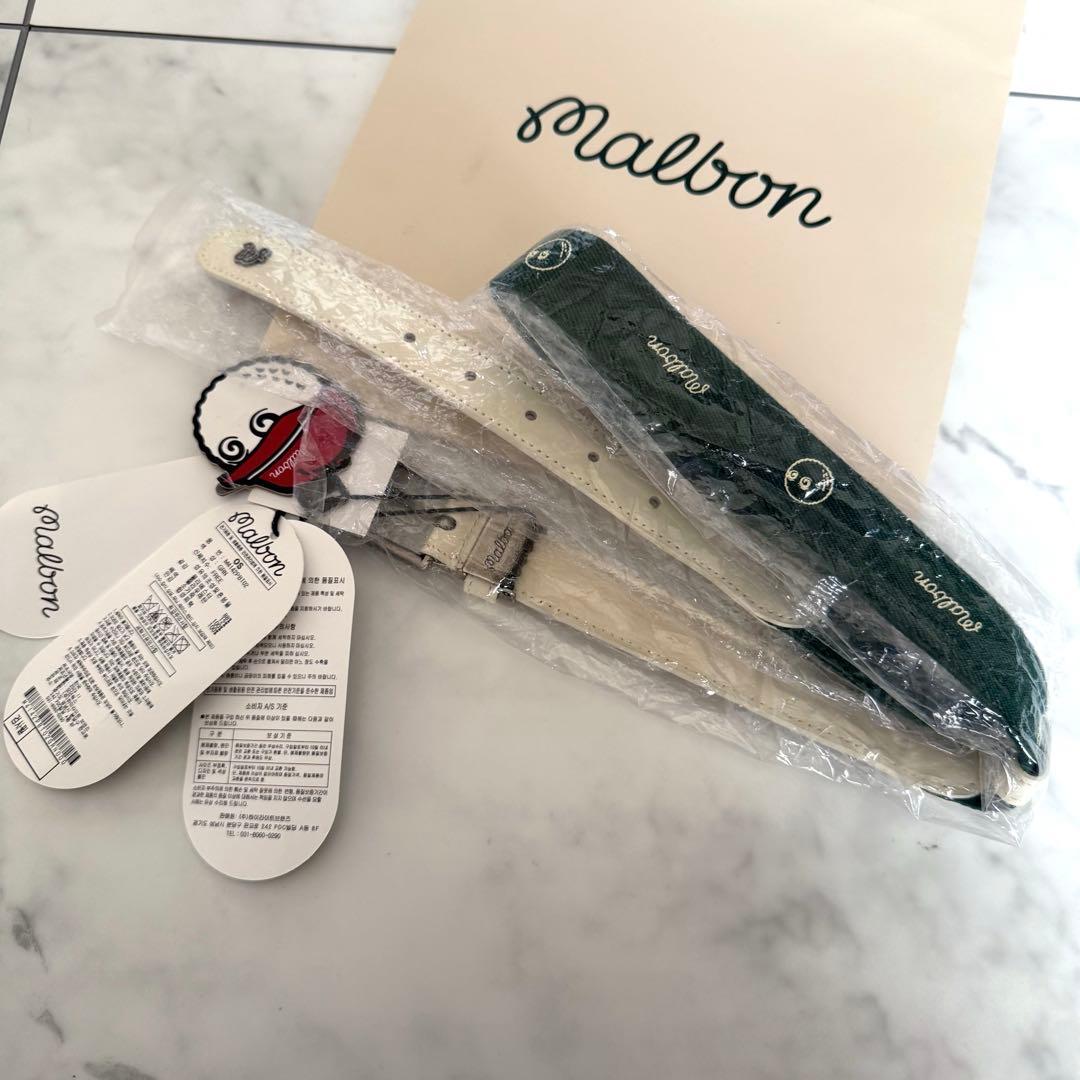 未使用タグ付き Malbon Golf マルボンゴルフ ストレッチ ベルト - メルカリ
