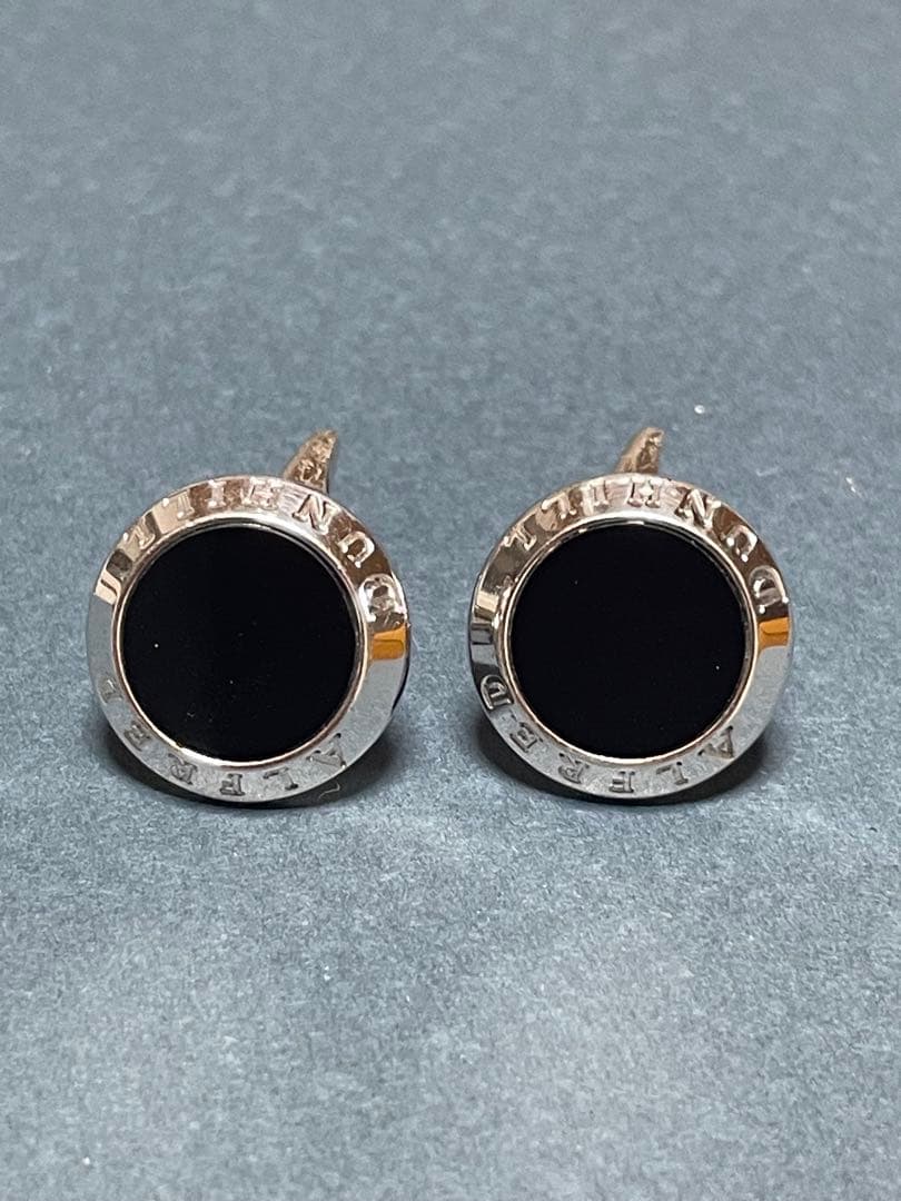 dunhill ブラック カフリンクス