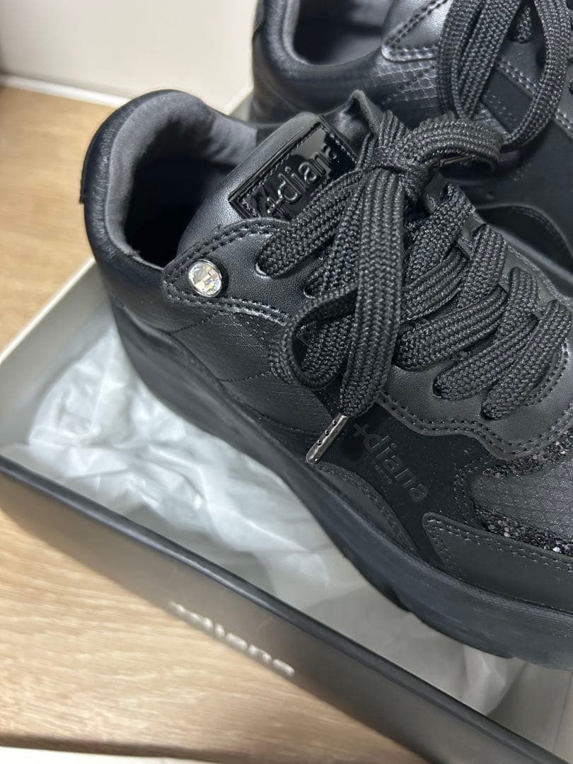 【美品】 新定番♪ボリュームソールスニーカー　ブラック