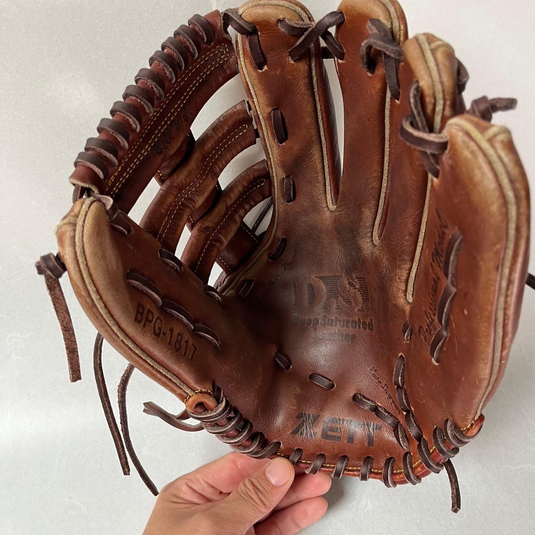 80~90年代】ZETT 硬式グローブ 外野用 N11068874 最 安値 で