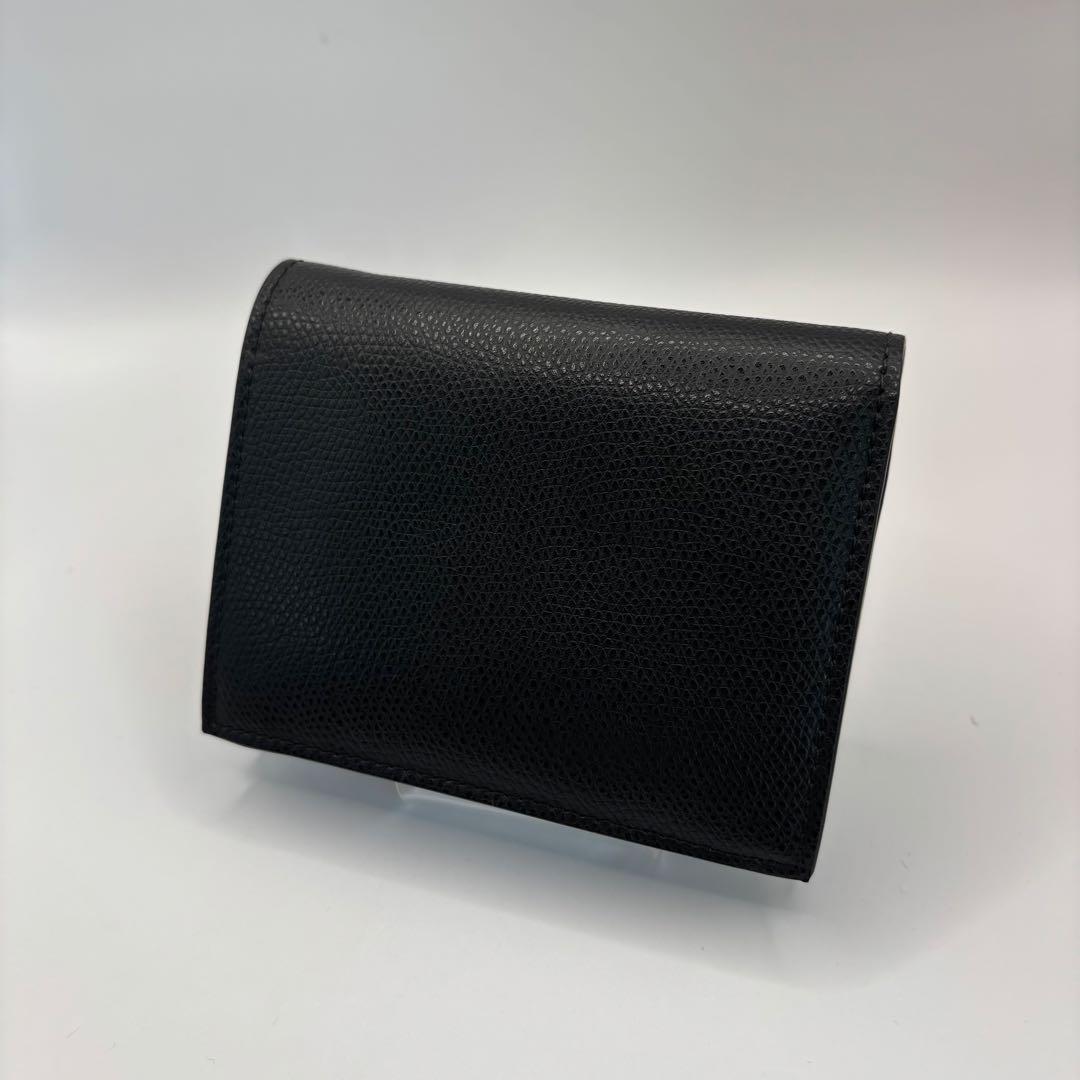 美品 FENDI 二つ折り財布 ブラック エフイズ ウォレット ロゴ ゴールド