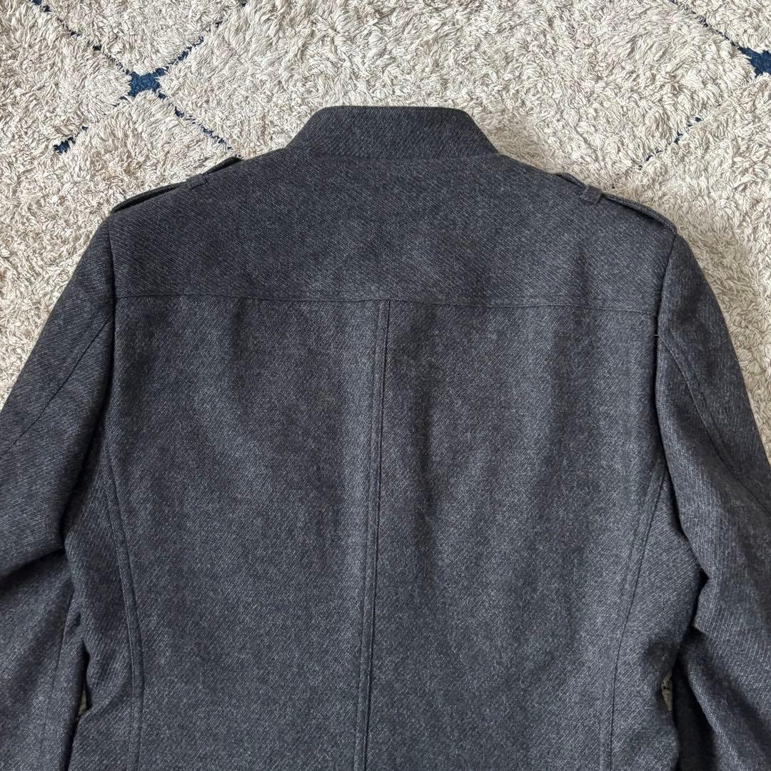【極美品✨】バーバリーブラックレーベル　ウール　ジャケット　ナポレオン　メタル釦