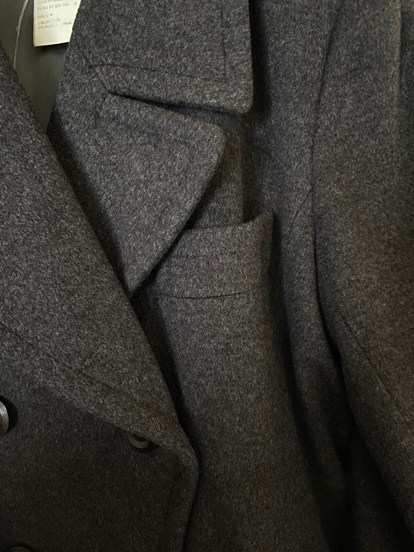 連休セール Yves Saint Laurent グレー ロングコート