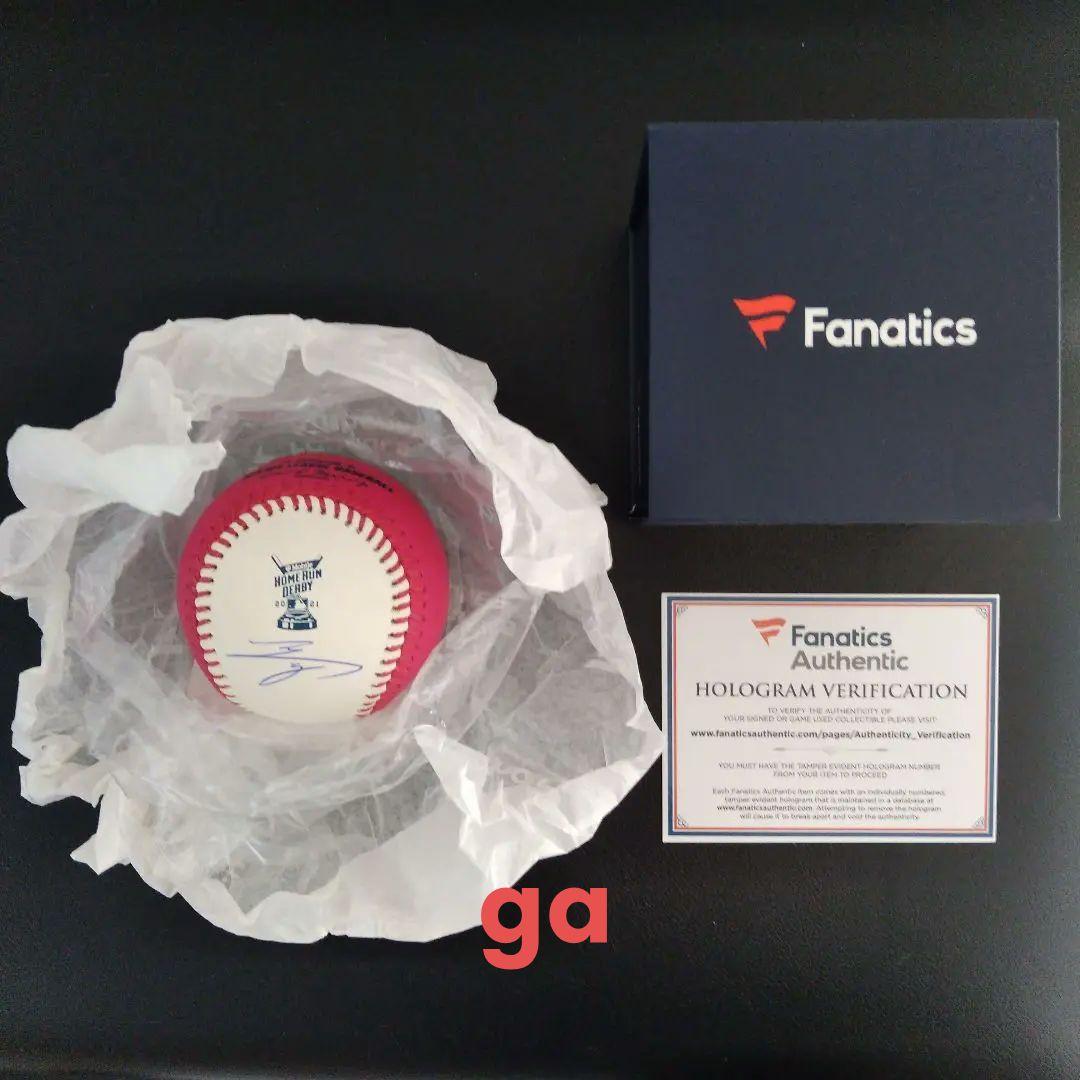 大谷翔平 MLB 公式 サイン ボール ホームランダービー ボーナス ピンク