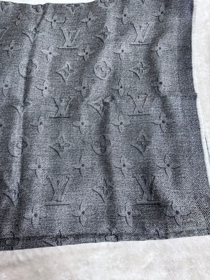 ルイヴィトン　ストール　マフラー　メンズ　カシミヤ　ウール　シルク