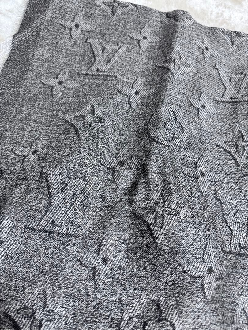 ルイヴィトン　ストール　マフラー　メンズ　カシミヤ　ウール　シルク