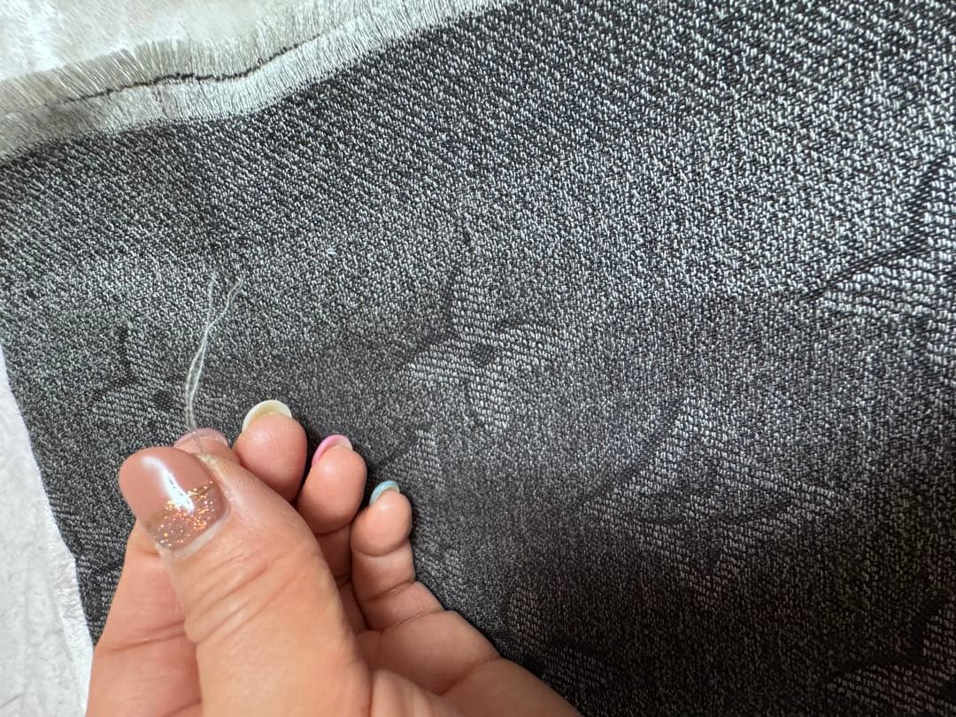 ルイヴィトン　ストール　マフラー　メンズ　カシミヤ　ウール　シルク