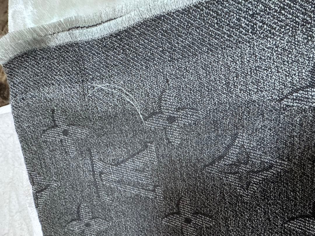 ルイヴィトン　ストール　マフラー　メンズ　カシミヤ　ウール　シルク