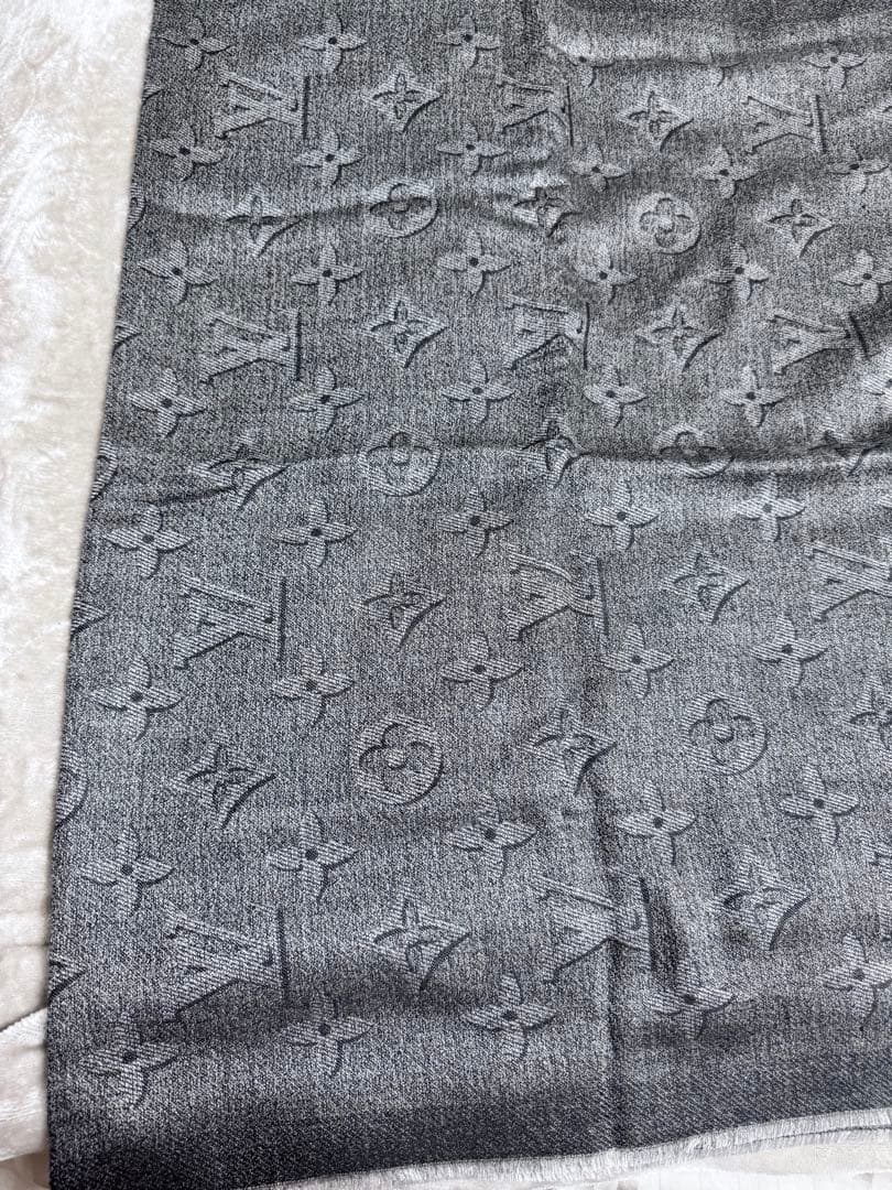 ルイヴィトン　ストール　マフラー　メンズ　カシミヤ　ウール　シルク