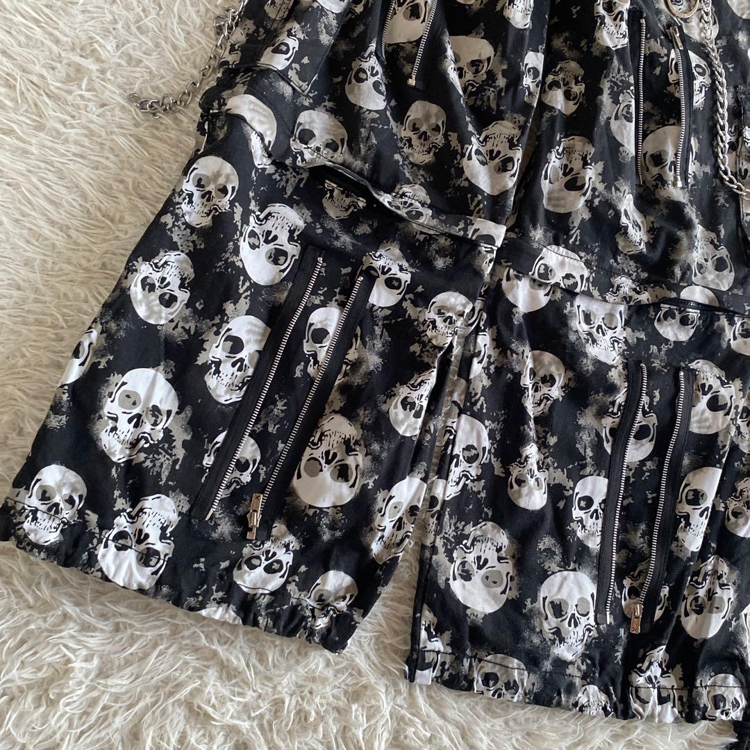 とむtrip nyc スカル パンツ　XS チェーン