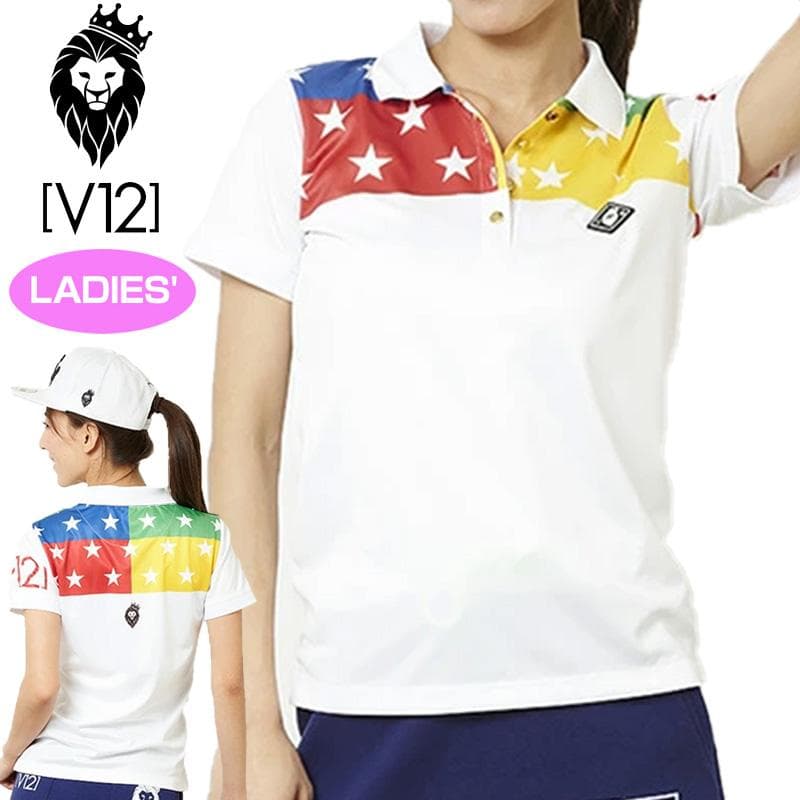 新品 V12 GOLF HALF STAR半袖ポロシャツ マルチ M レディース 0000778172_p01_01.jpg