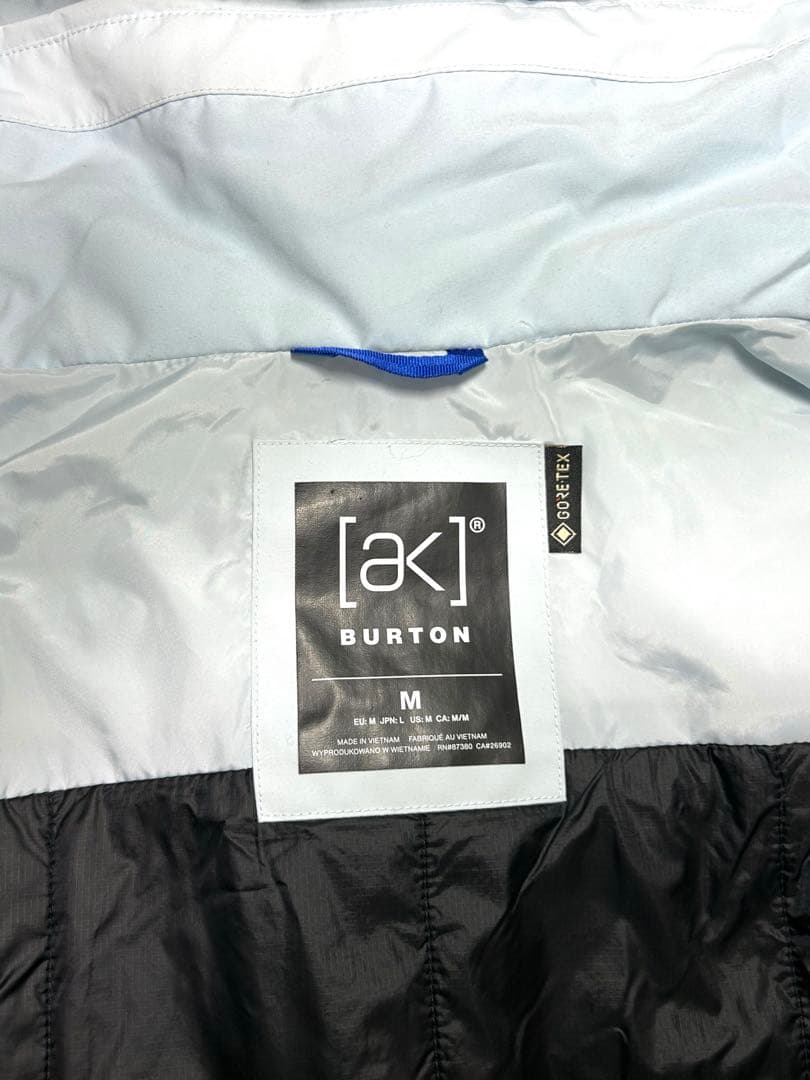 Burton akスウォッシュジャケット Blue M ゴアテックス