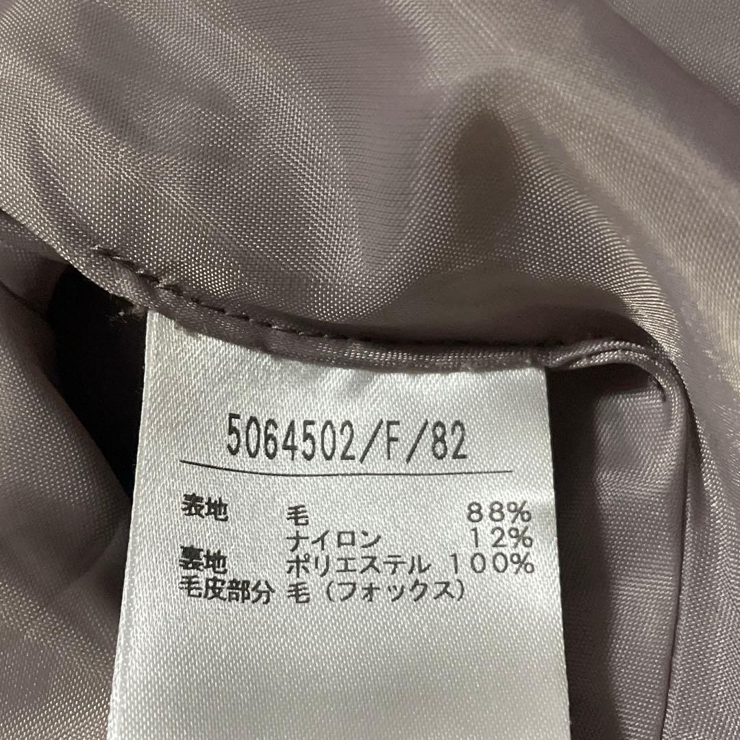 Noela ファー付きポンチョコート