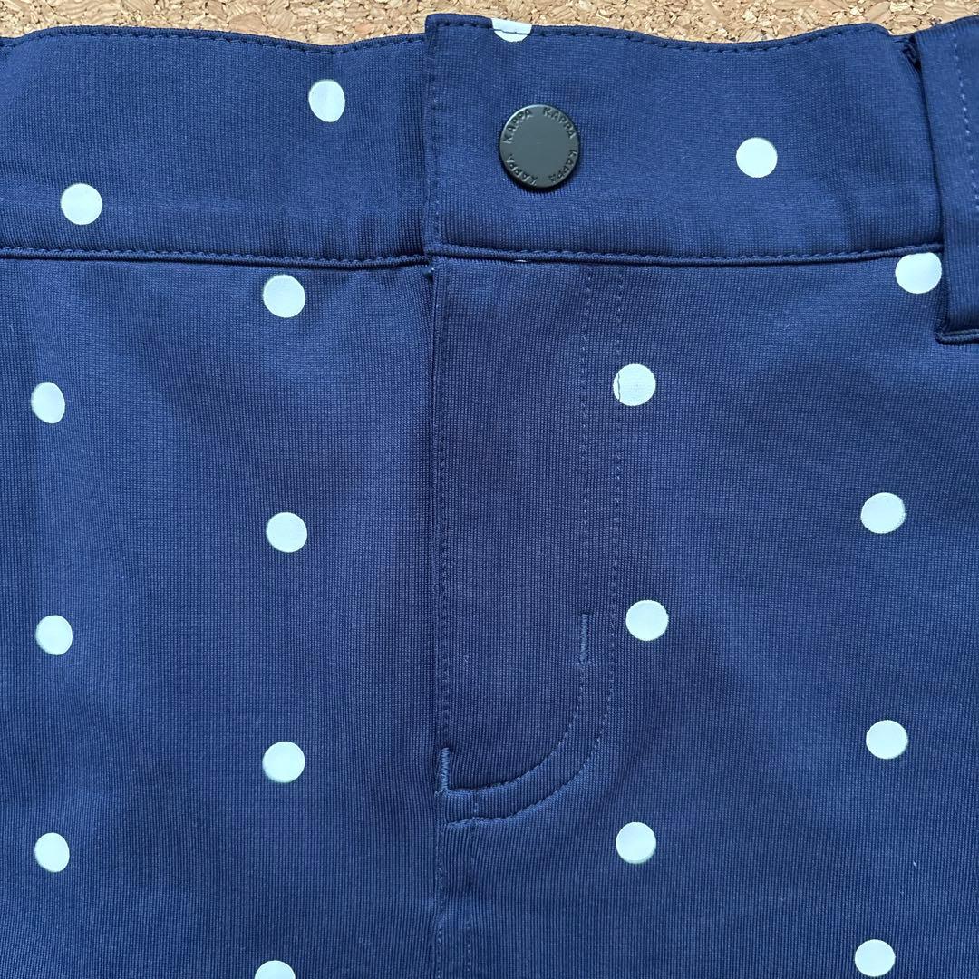 美品✨Kappaネイビードット柄ゴルフセットアップ
