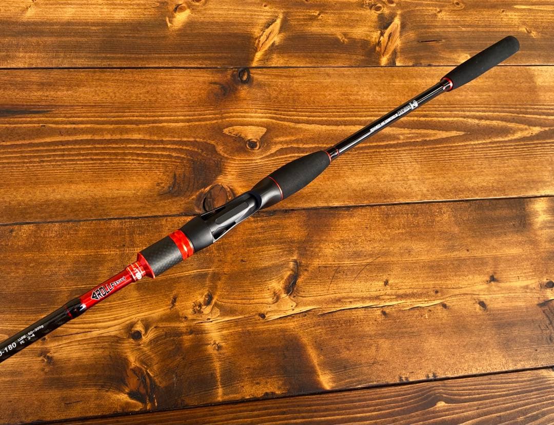 ジギングロッド　デジタルカウンター付きリール　イカメタル　スパイラル　左ハンドル