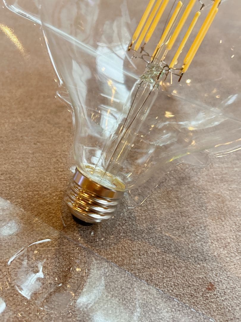 エジソン電球 LED 8W クリア電球 G125 フィラメント型