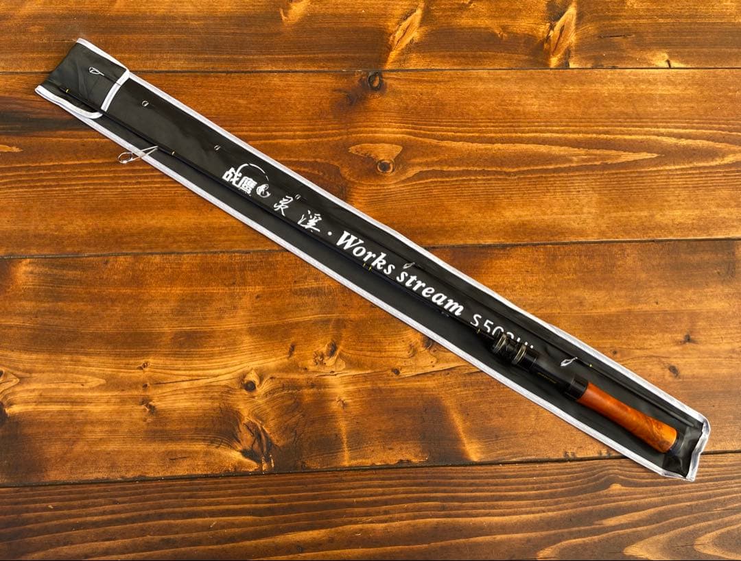 トラウトロッド S502UL 渓流釣り スピニングロッド ウッドグリップ 5ft