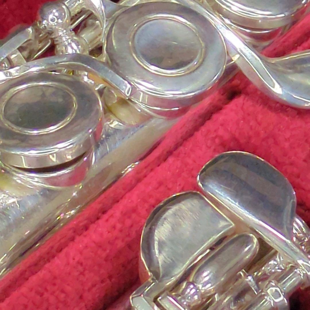 フルート　調整済　ヤマハYFL311（頭部管は銀製、Eメカ.銀メッキ仕上げ）