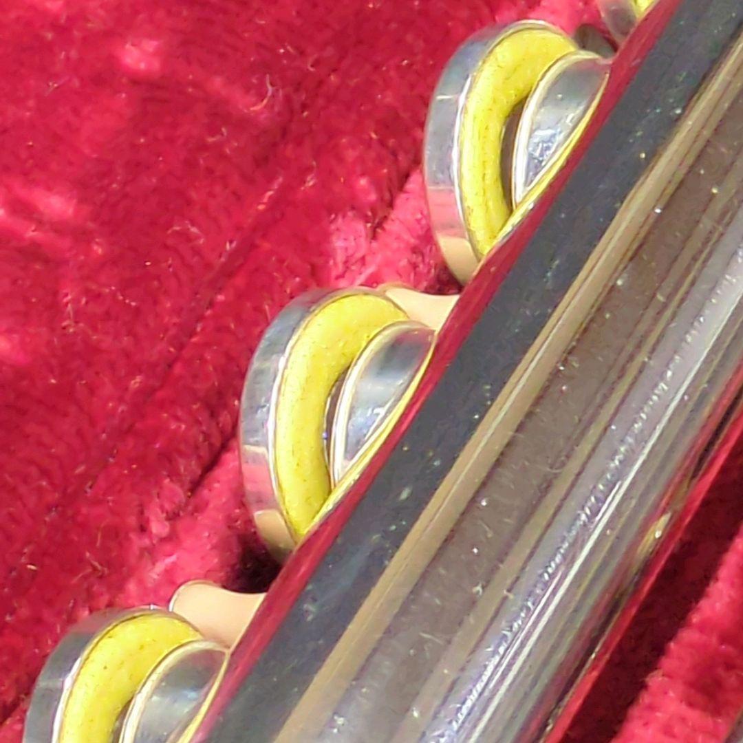 フルート　調整済　ヤマハYFL311（頭部管は銀製、Eメカ.銀メッキ仕上げ）