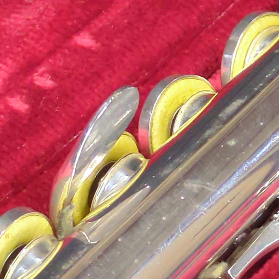 フルート　調整済　ヤマハYFL311（頭部管は銀製、Eメカ.銀メッキ仕上げ）