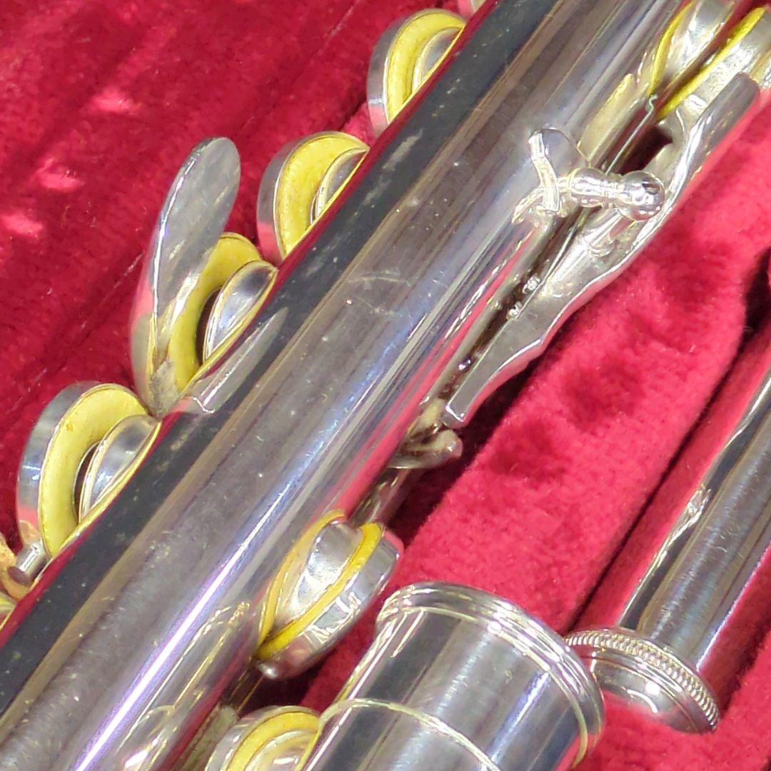 フルート　調整済　ヤマハYFL311（頭部管は銀製、Eメカ.銀メッキ仕上げ）