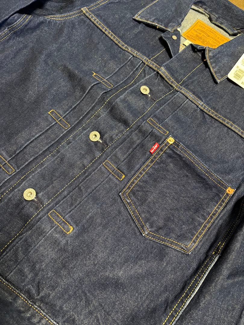 新品 Levi's 1st TYPE1 トラッカー大戦 濃紺デニム Gジャン S - メルカリ