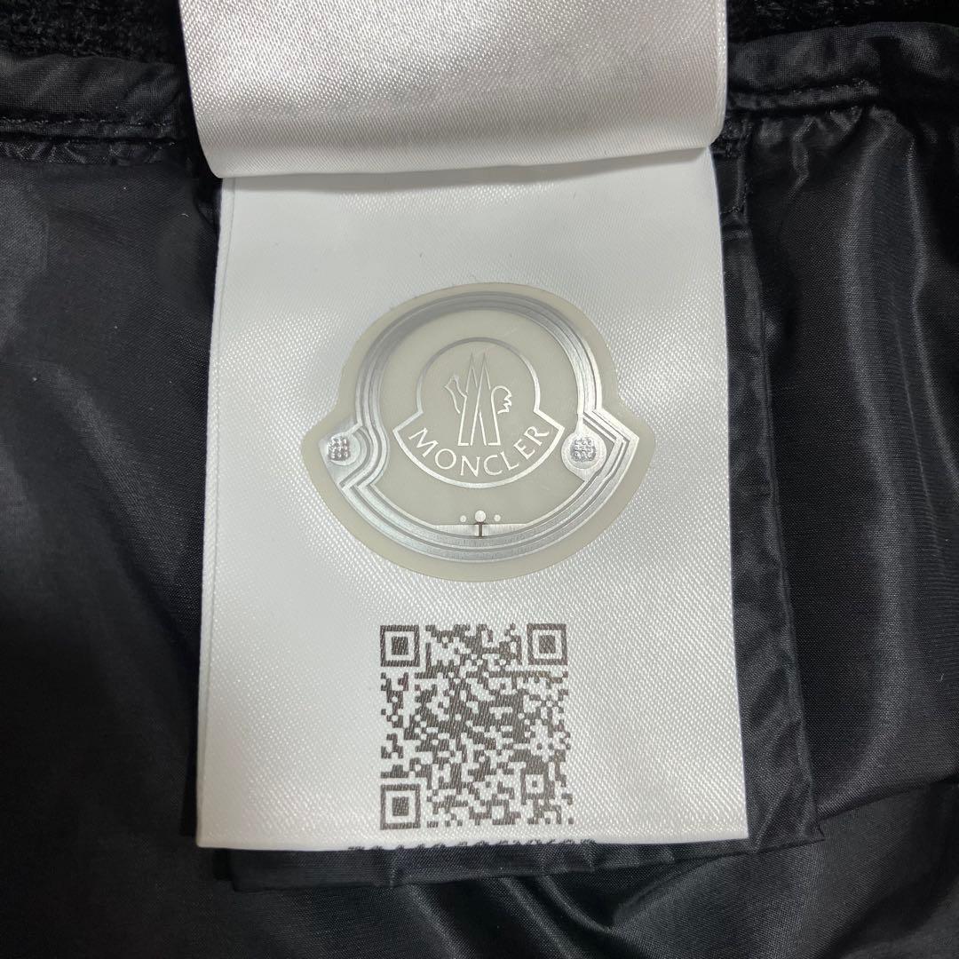 MONCLER モンクレール ジャンパー 黒 Ｌカーディガン　ニット切替