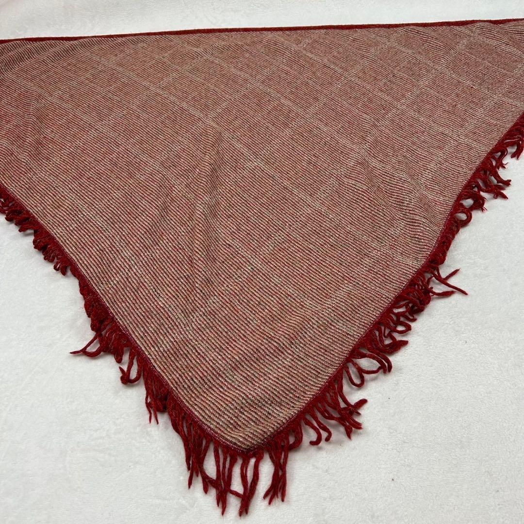 卸売りファッション - J199 エルメス チェック柄 フリンジ ショール