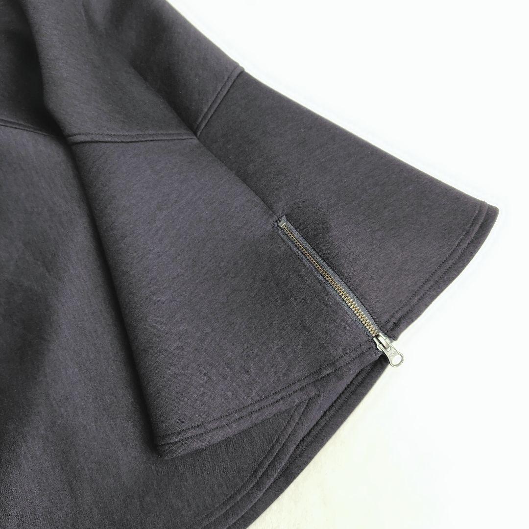 美シルエット✨フェンネル ポンチョコート ケープ フレア ドレープ フード