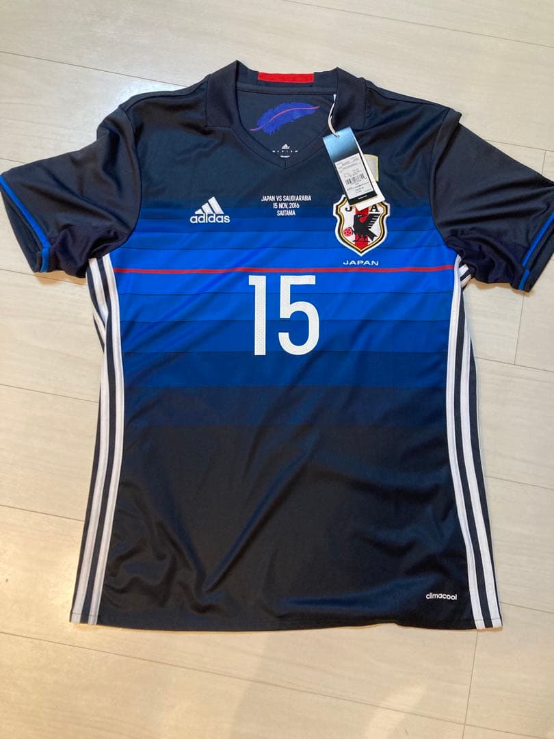 【新品タグ付き】日本代表2016ホームユニフォーム15番 大迫勇也 直筆サイン