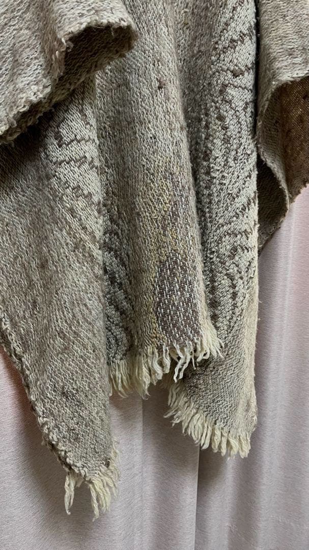 即興 sokkyou フリンジポンチョ