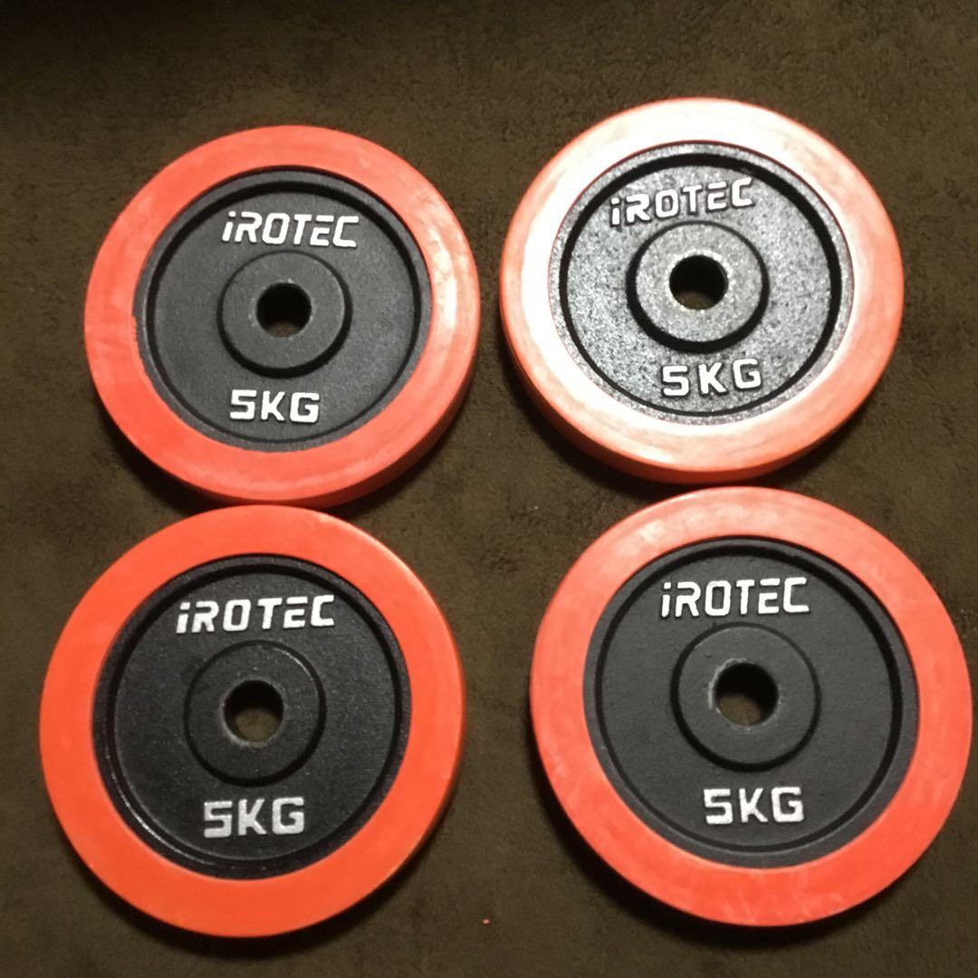 iROTEC 5kg ダンベルプレート 4枚セット 20kg アイロテック ③ - メルカリ