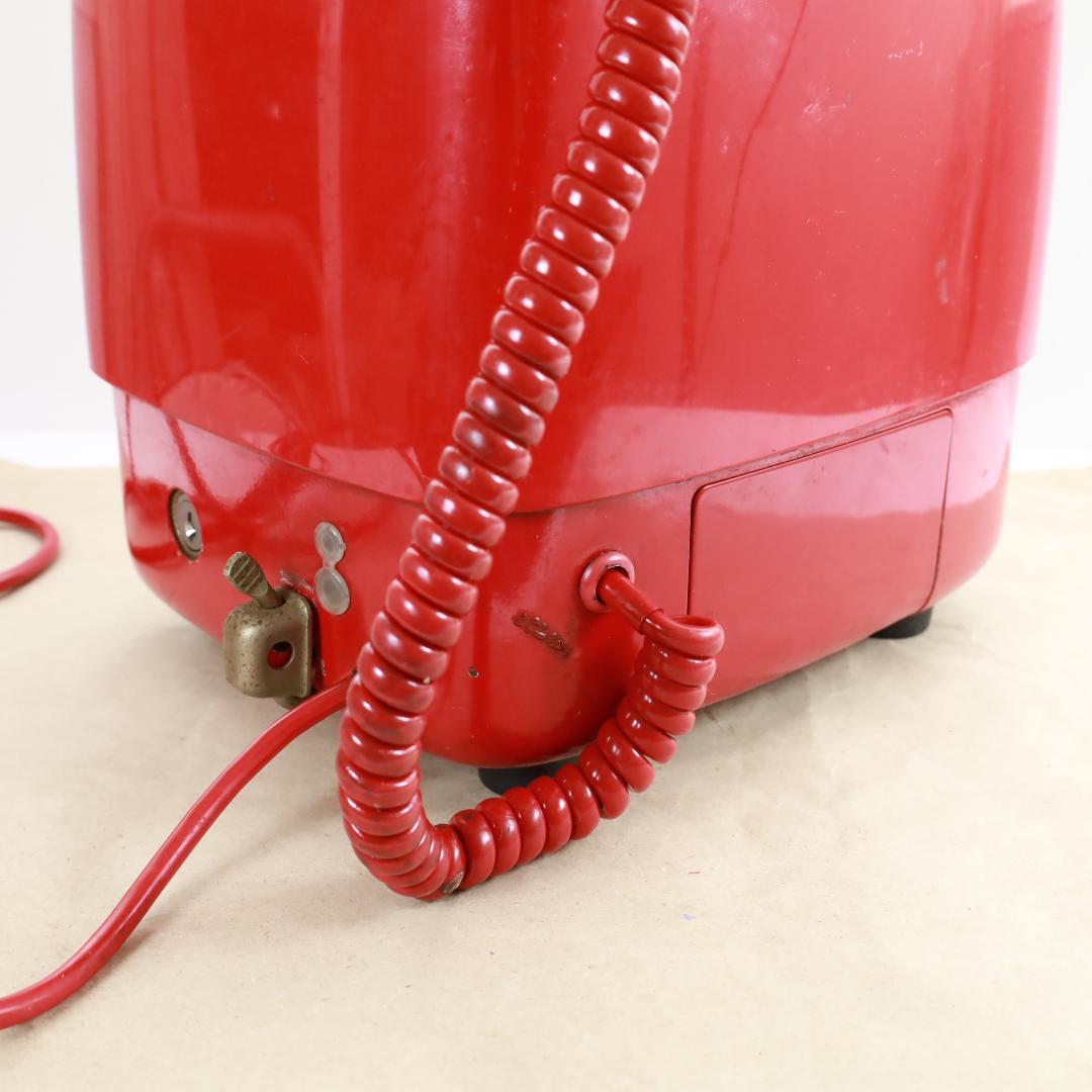 ダイヤル動作良好　昭和レトロ 赤電話 671-A2型　1973年製造