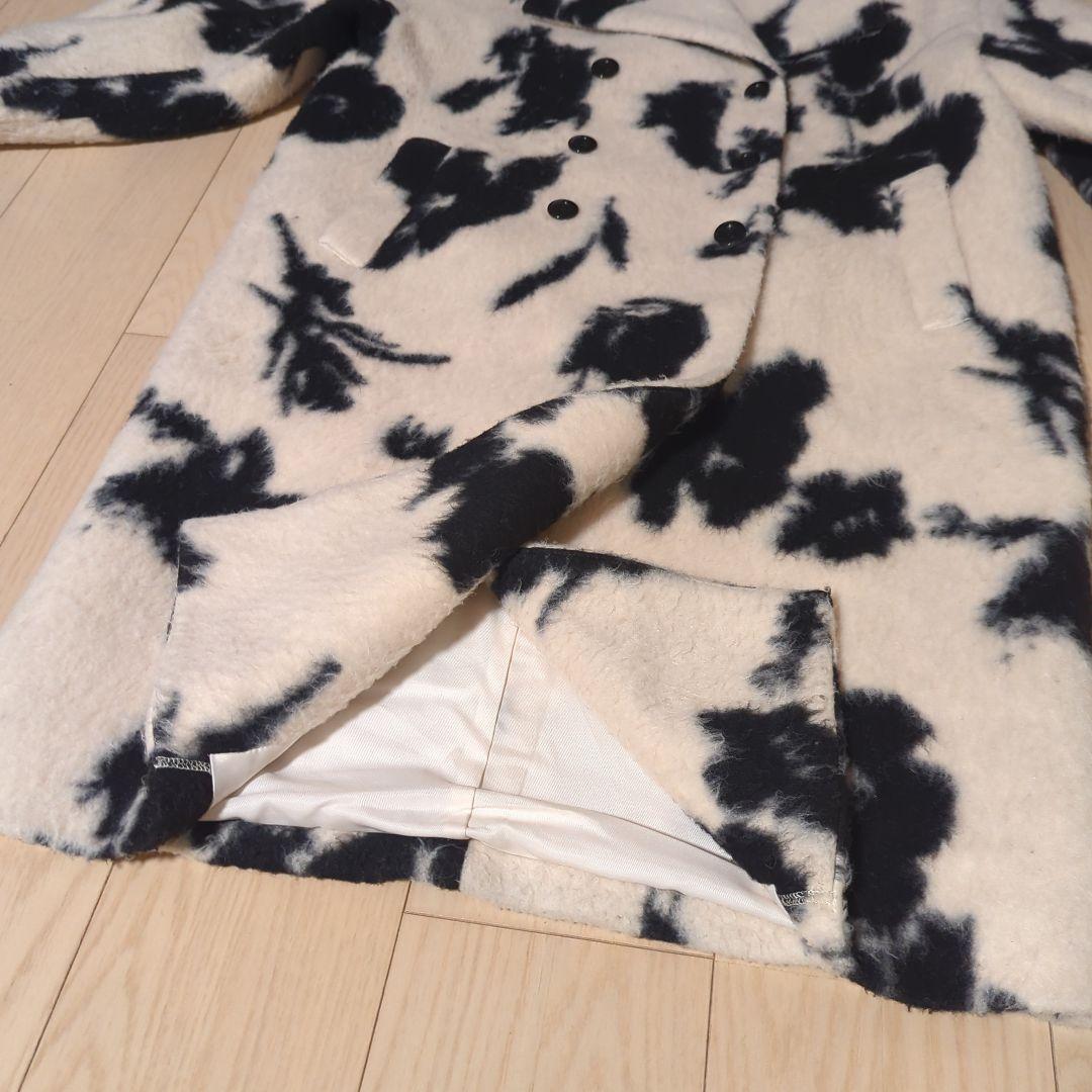 Ameri　UND SHADOW FLOWER WOOL COAT