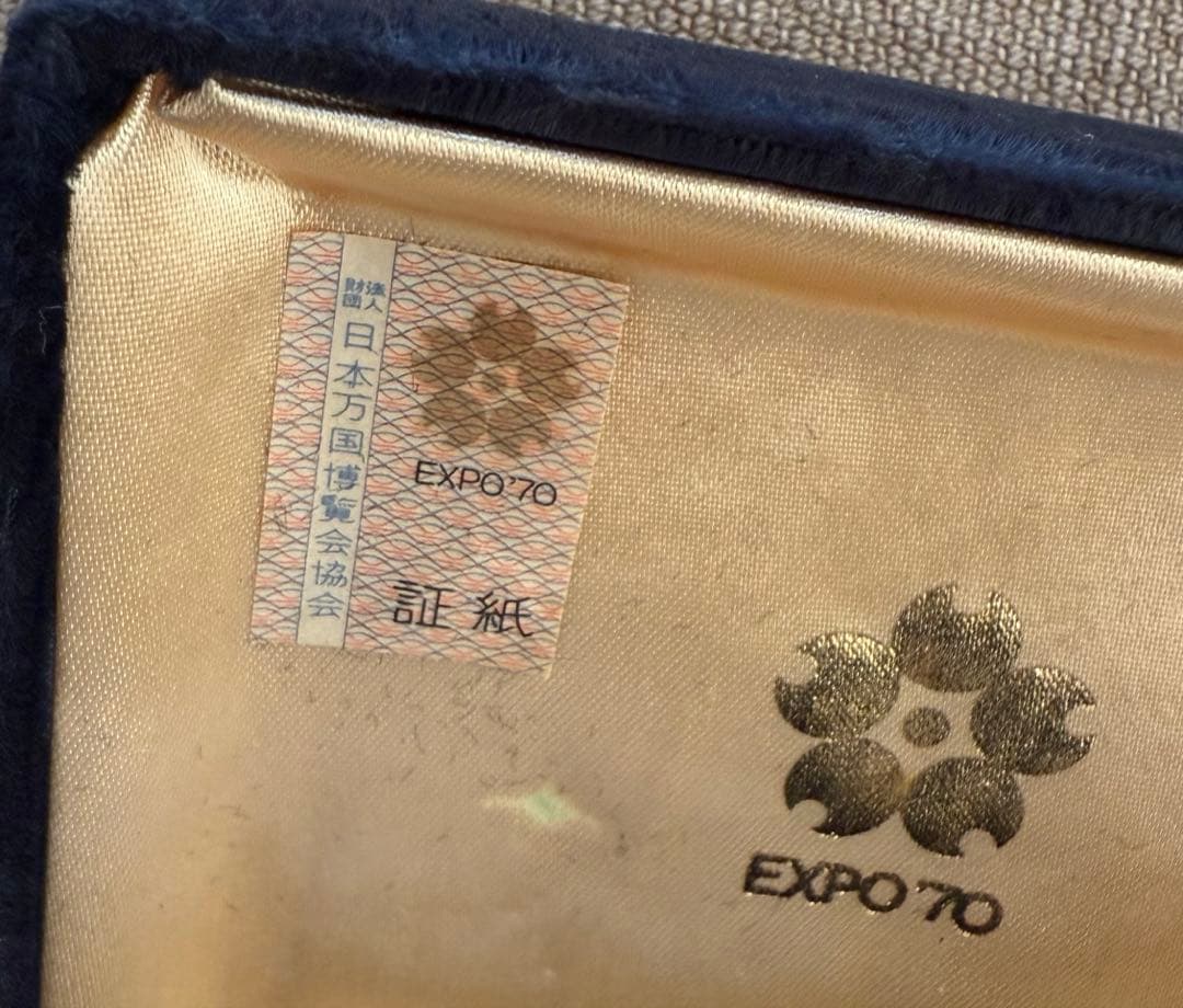 レア☆】大阪万博EXPO70太陽の塔 カフスボタン・ネクタイピン 岡本太郎