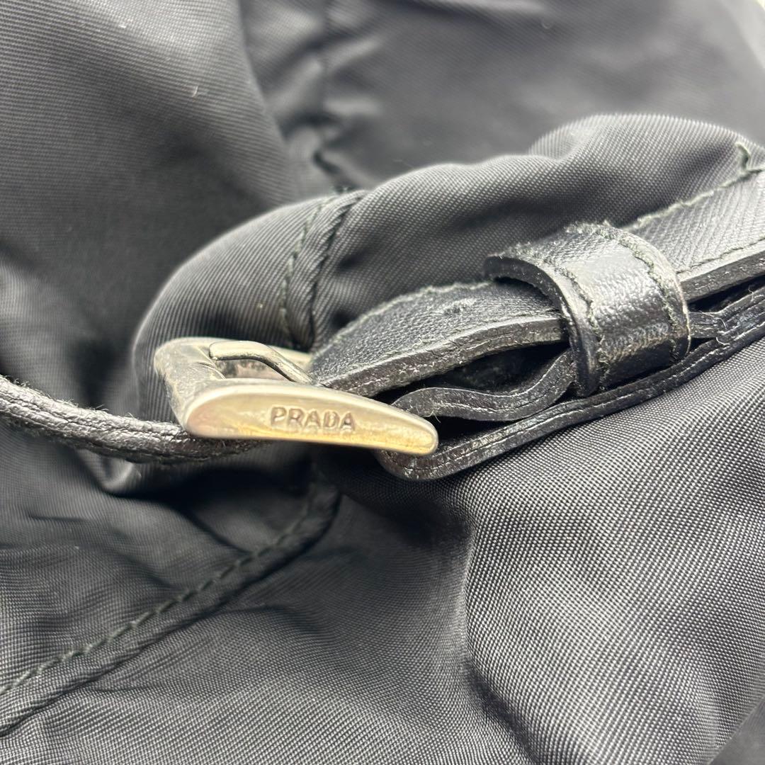 PRADA プラダ　ナイロンミニリュック　三角ロゴプレート