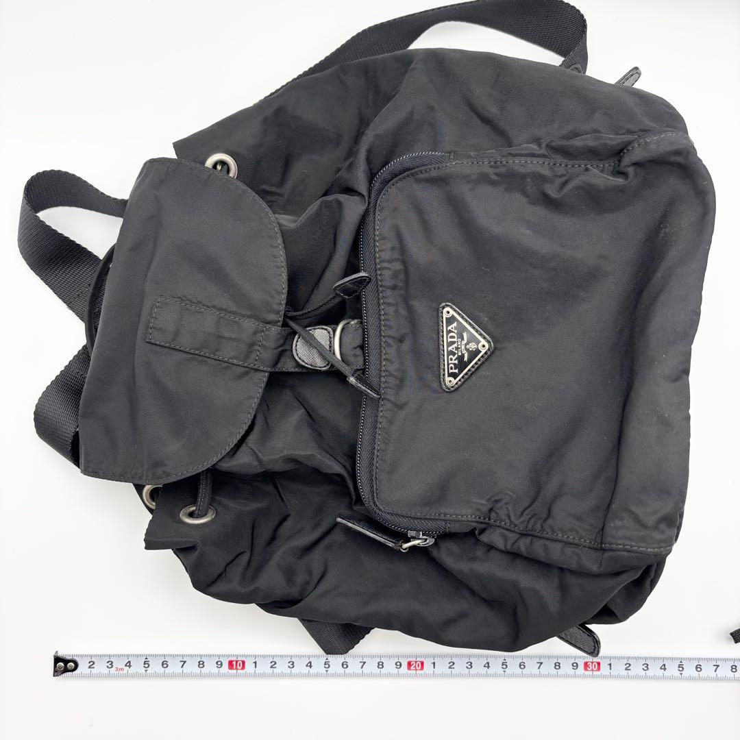 PRADA プラダ　ナイロンミニリュック　三角ロゴプレート