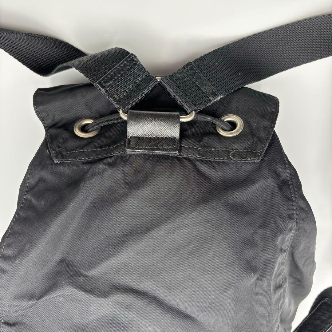 PRADA プラダ　ナイロンミニリュック　三角ロゴプレート